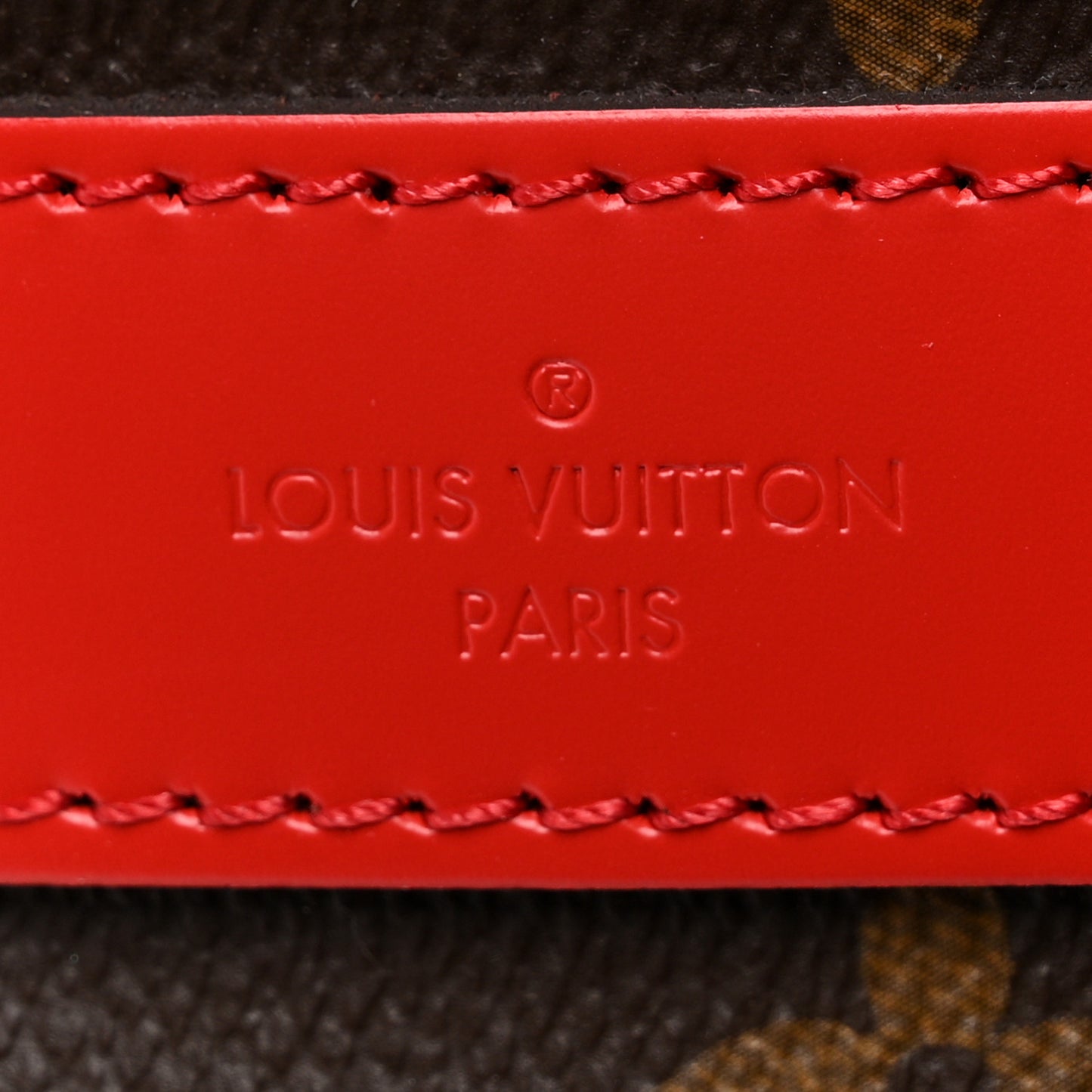 Calfskin Monogram Keepall Bandouliere 50 Coquelicot