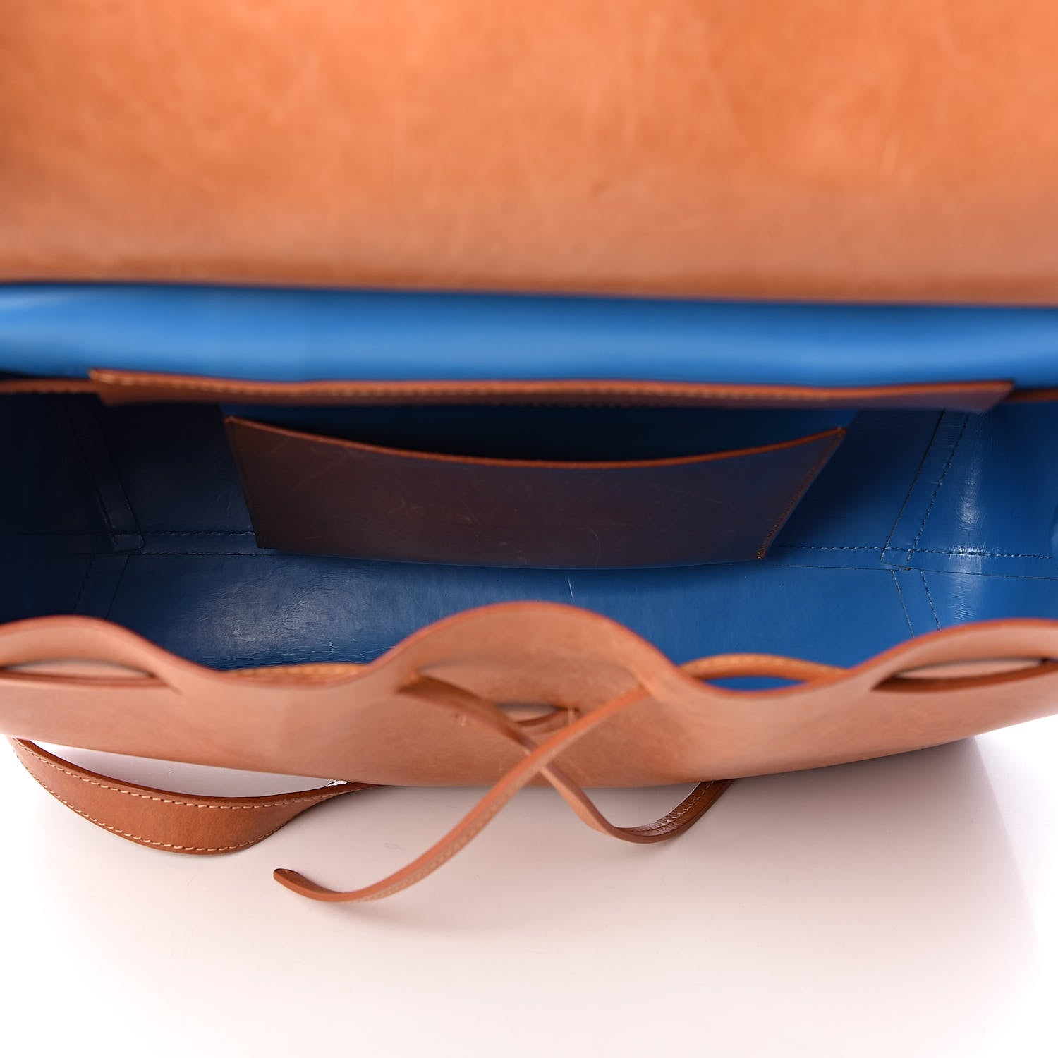 Mansur Gavriel Calfskin Lady Bag Cammello Azzurro 5 of 20