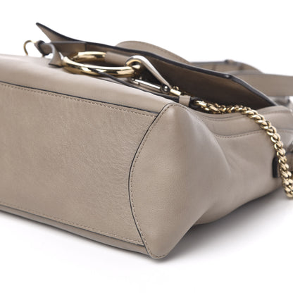 Chloe Calfskin Small Faye Day Shoulder Bag Motty Grey 9 of 10