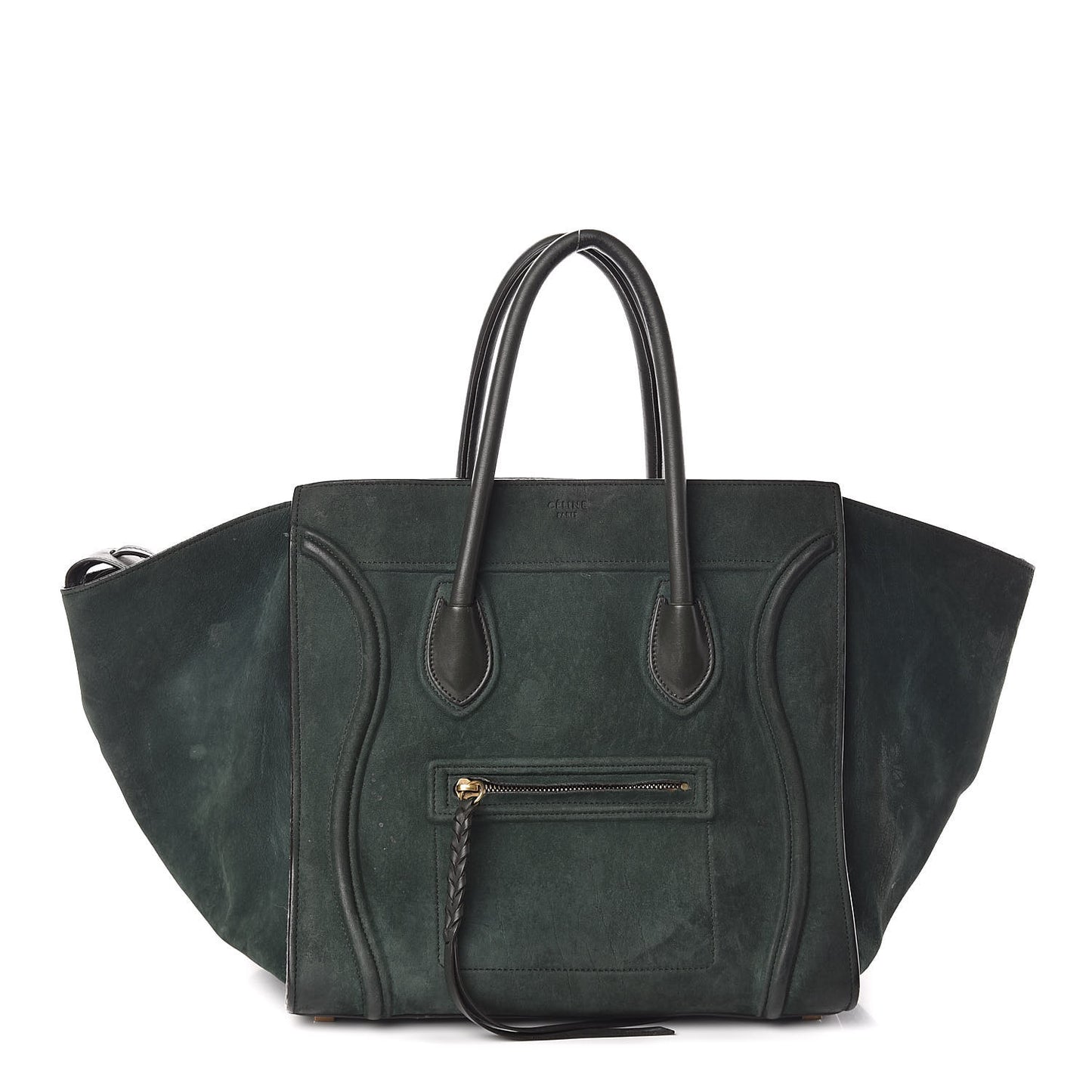 Suede Small Phantom Luggage Olive