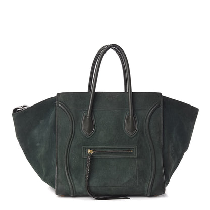 Celine Suede Small Phantom Luggage Olive 1 of 13