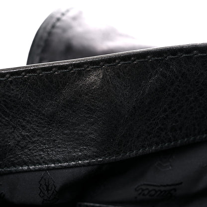 Gucci Calfskin Studded Large Irina Shoulder Bag Black 10 of 14