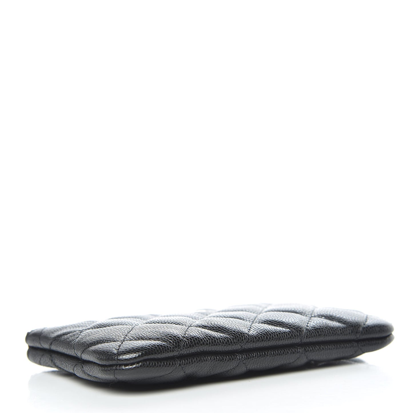 Caviar Quilted Small Cosmetic Case Black