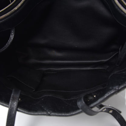 Chanel Glazed Calfskin Large On The Road Tote Black 6 of 15