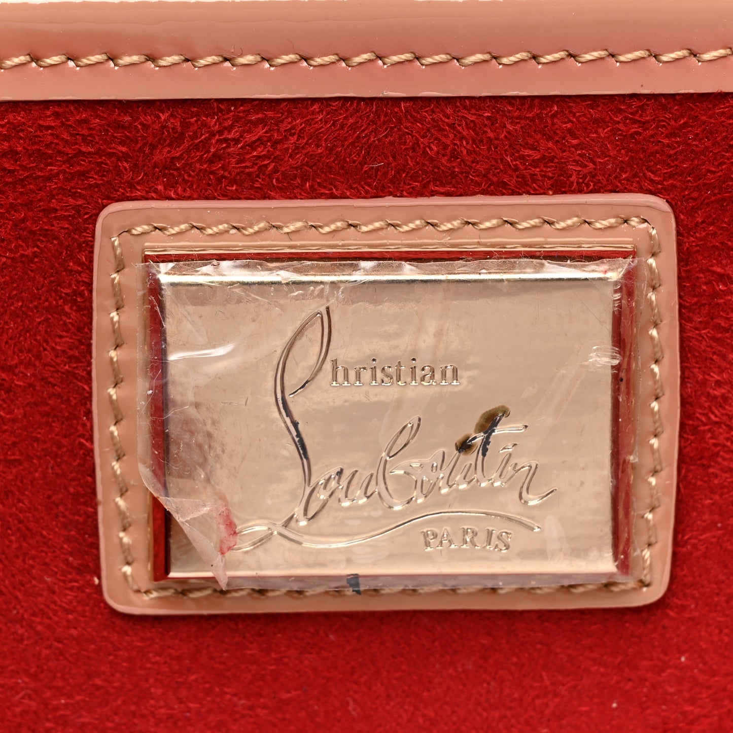 Patent So Kate Baguette Clutch Nude