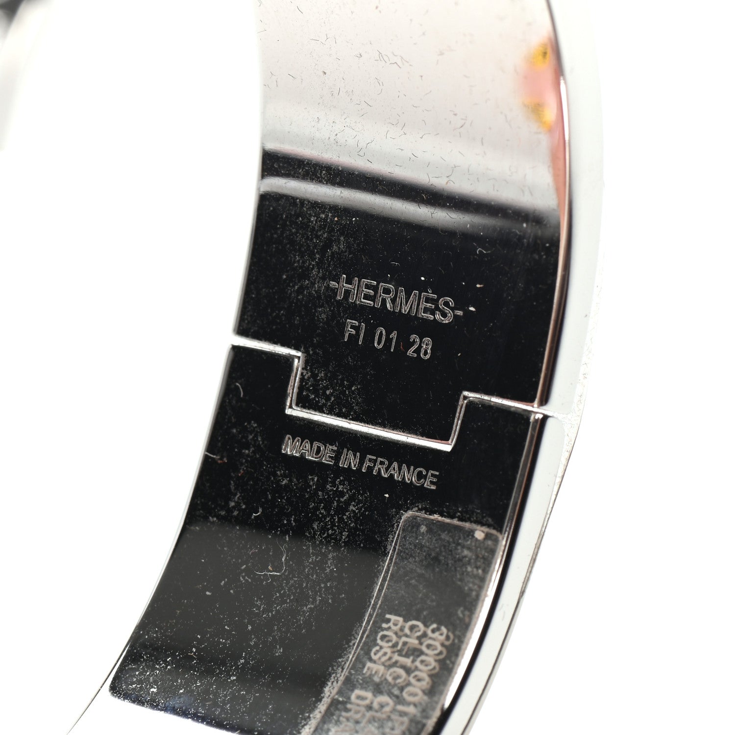 Hermes Enamel Wide Clic Clac H Bracelet PM Rose Dragee 4 of 4