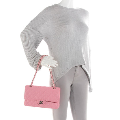 Chanel Caviar Quilted Medium Double Flap Pink 2 of 9