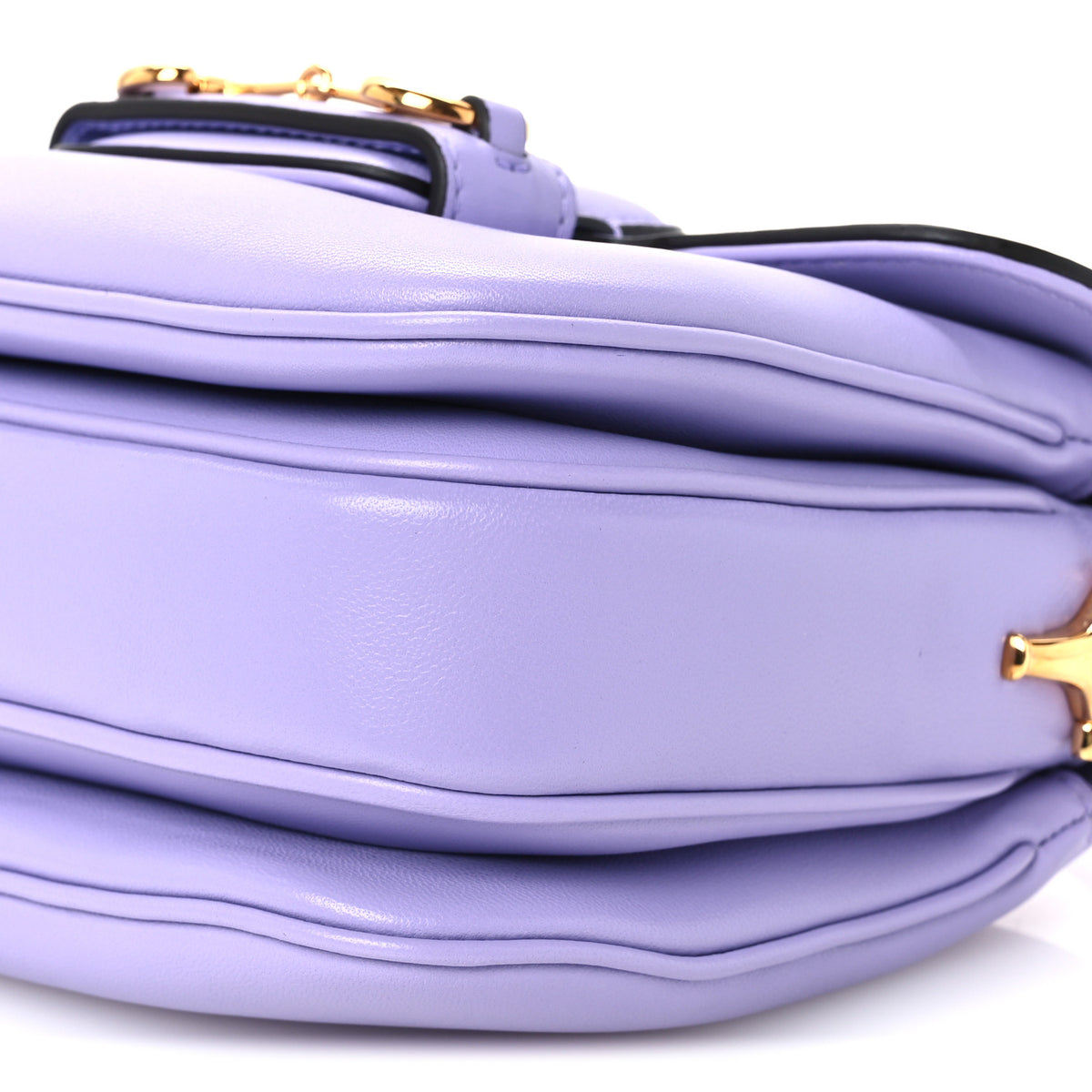 Calfskin Horsebit 1955 Aura Mini Shoulder Bag Lapis