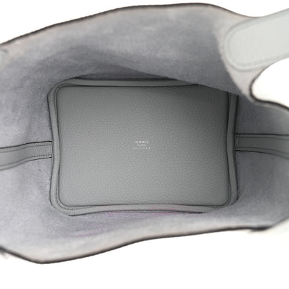 Hermes Taurillon Clemence Picotin Lock 18 PM Bleu Pale 5 of 11