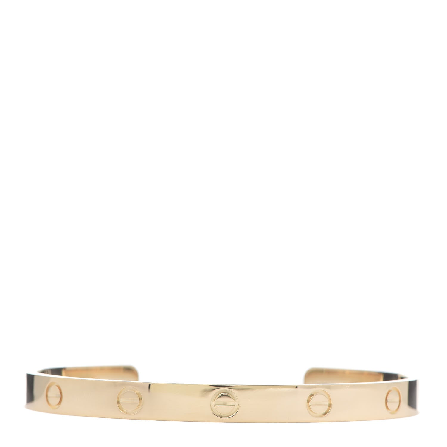 Cartier 18K Yellow Gold LOVE Cuff Bracelet 19 1 of 6
