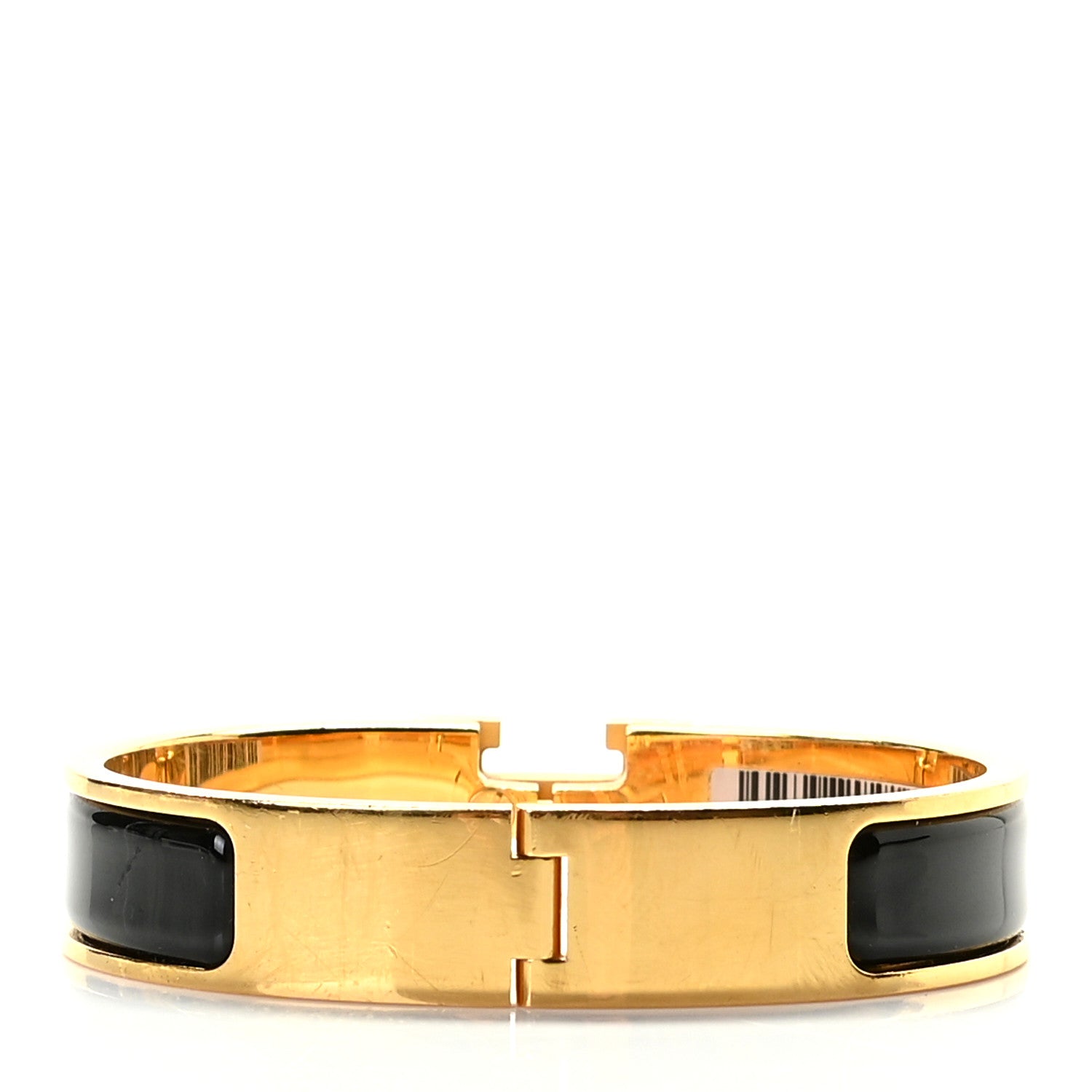 Hermes Enamel Narrow Clic Clac H Bracelet PM Black 3 of 4