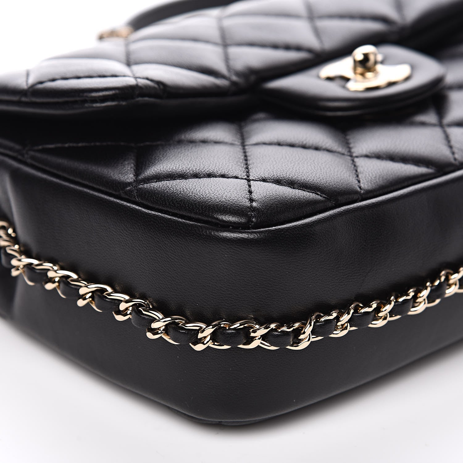Chanel Lambskin Quilted Small My Precious Flap Black 8 of 12