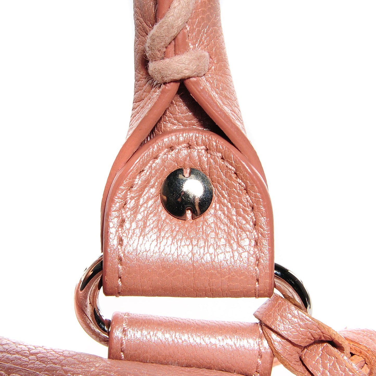Pearlescent Goatskin Classic Palladium Hardware City Rose Rose Light