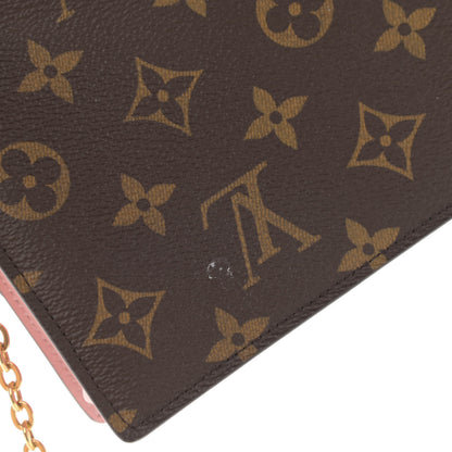 Louis Vuitton Monogram Flore Chain Wallet Rose Ballerine 9 of 9