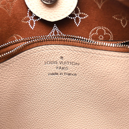 Louis Vuitton LOUIS VUITTON Mahina Carmel Hobo Creme 6 of 9