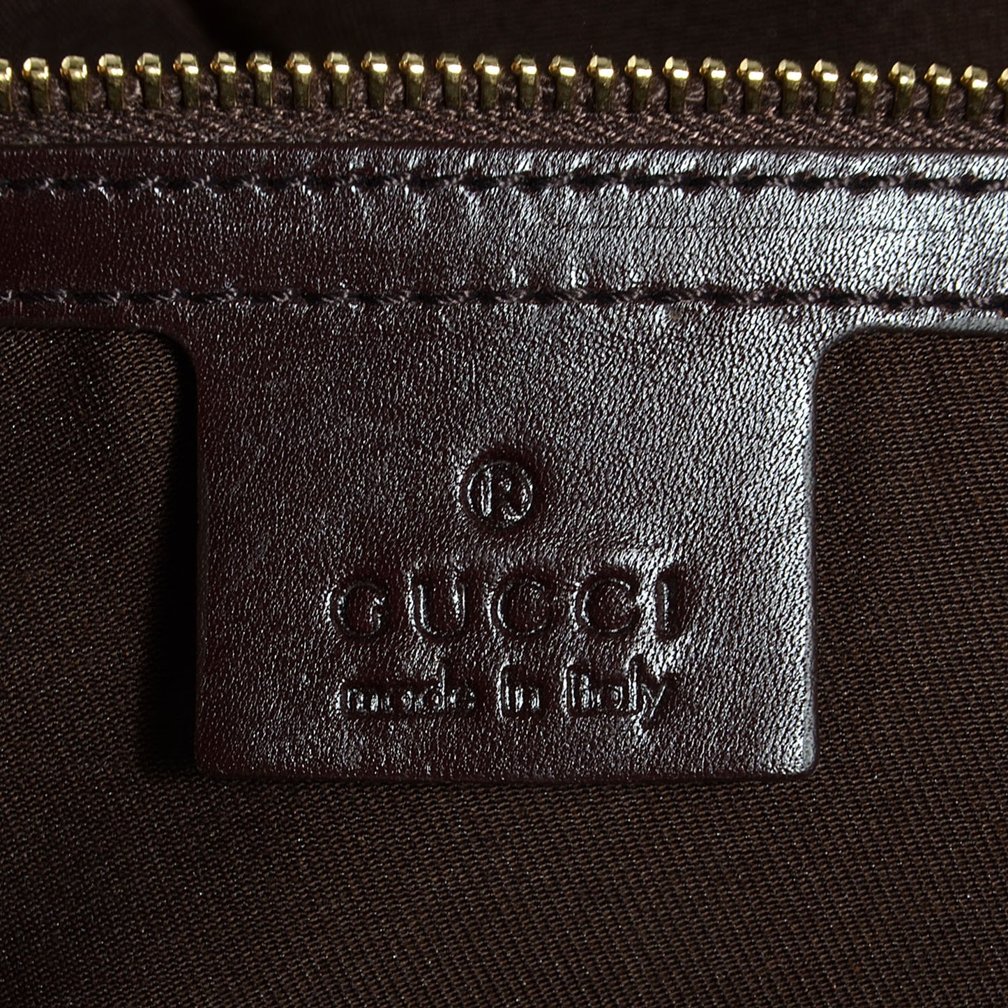Guccissima Large Horsebit Chain Hobo Chocolate Brown