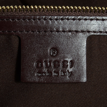 Gucci Guccissima Large Horsebit Chain Hobo Chocolate Brown 6 of 8