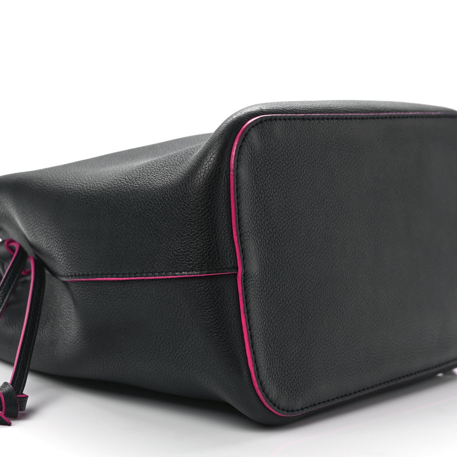 Louis Vuitton Calfskin Lockme Bucket Black 7 of 8