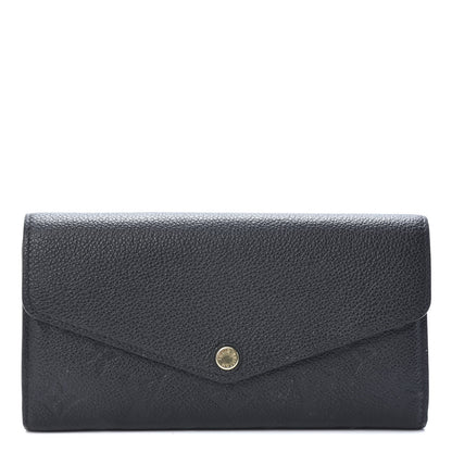 Louis Vuitton Empreinte Sarah Wallet NM Black 1 of 11