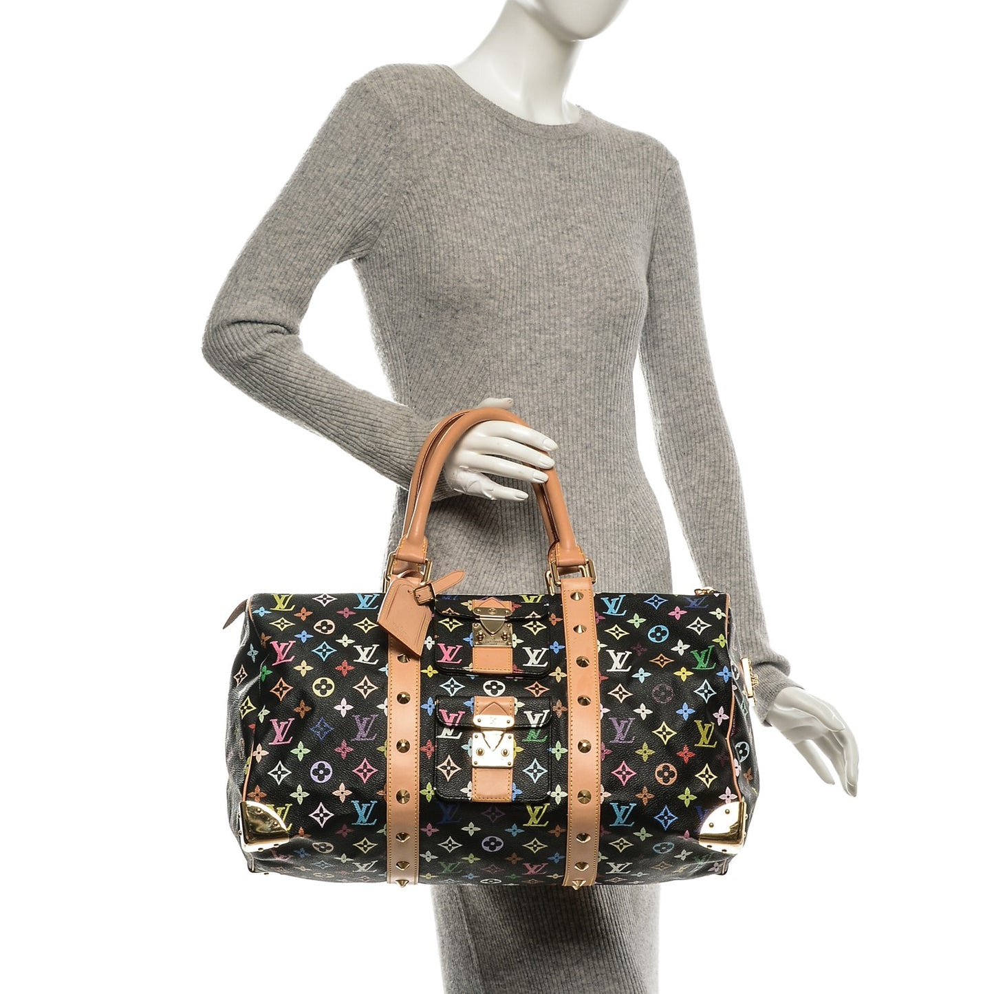 Monogram Multicolor Keepall 45 Black