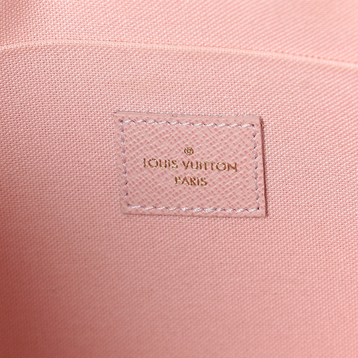 Louis Vuitton Damier Azur Pochette Felicie Chain Wallet Rose Ballerine 6 of 8
