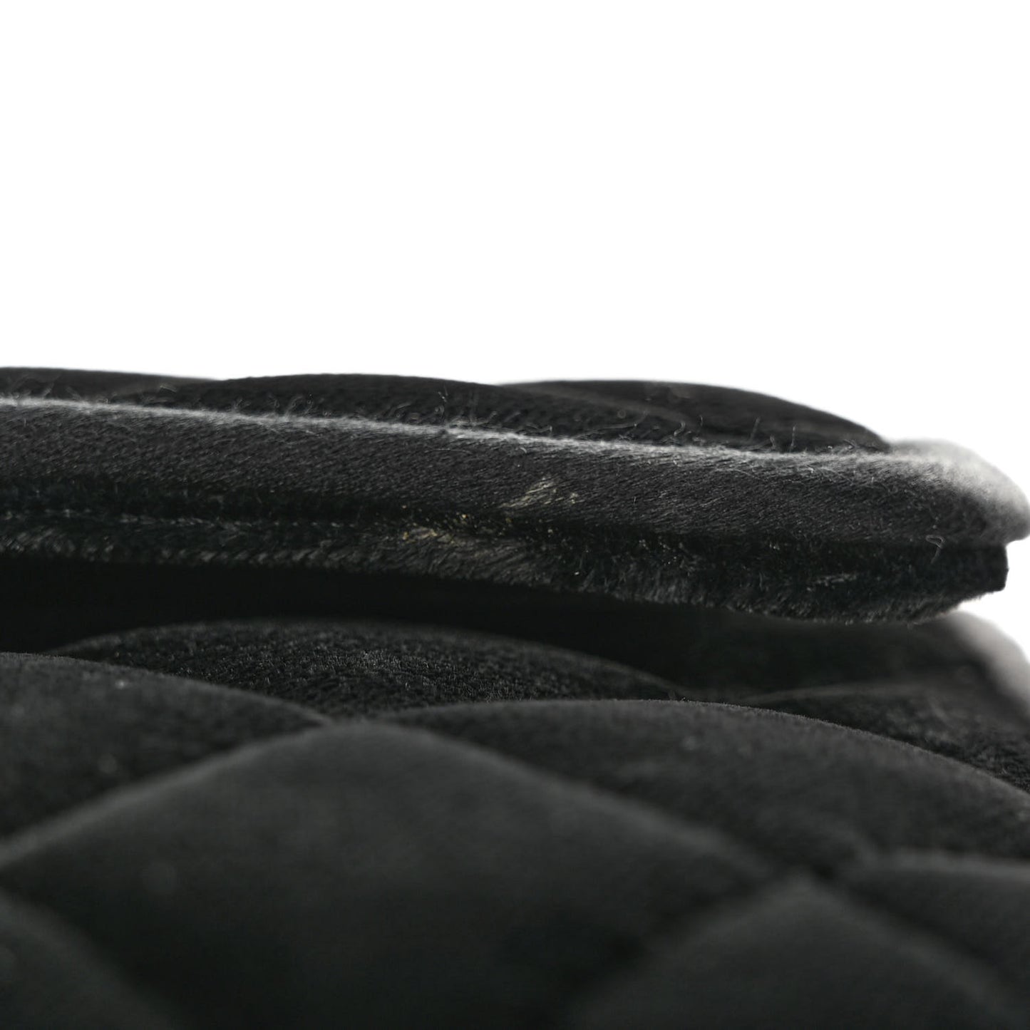 Velvet Quilted Mini Square Flap Black