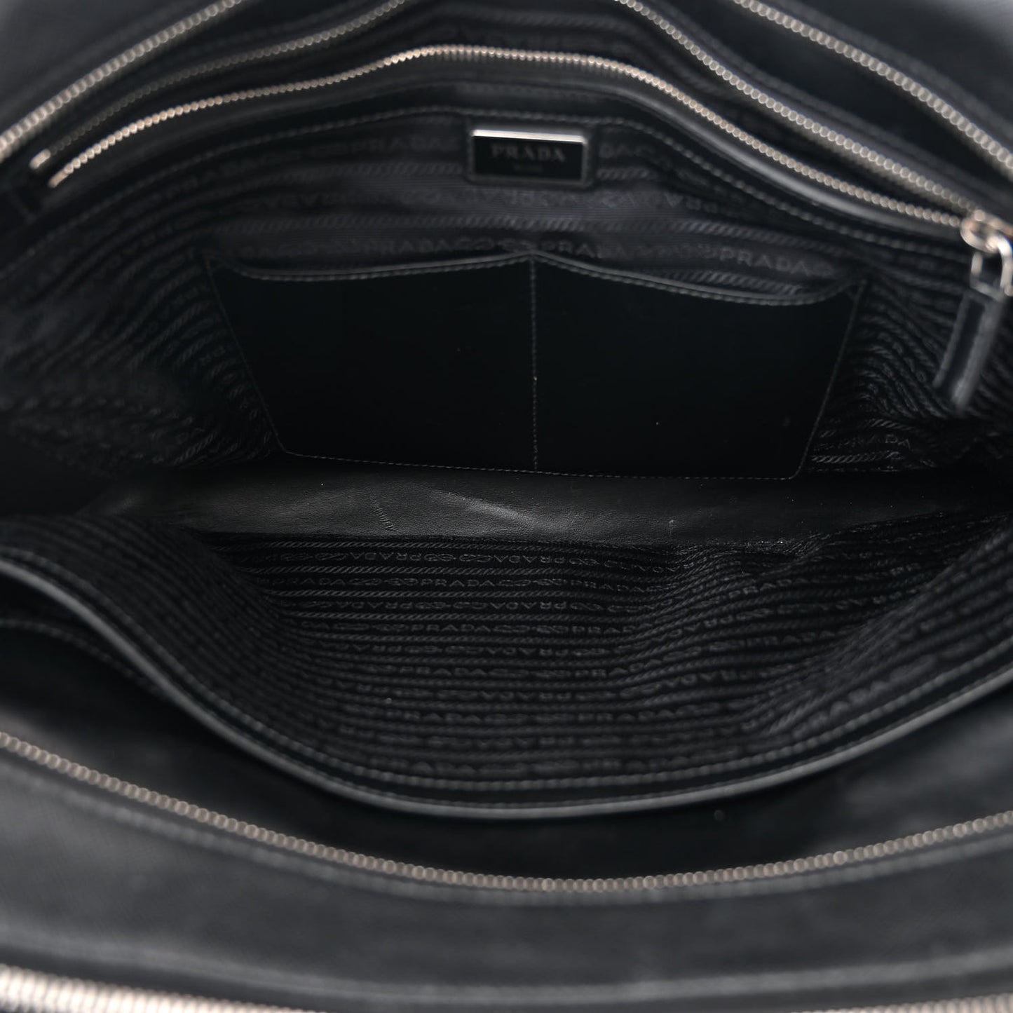 Saffiano Travel Briefcase Black