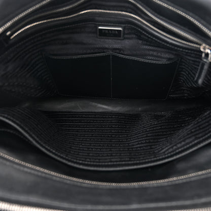 Prada Saffiano Travel Briefcase Black 6 of 22