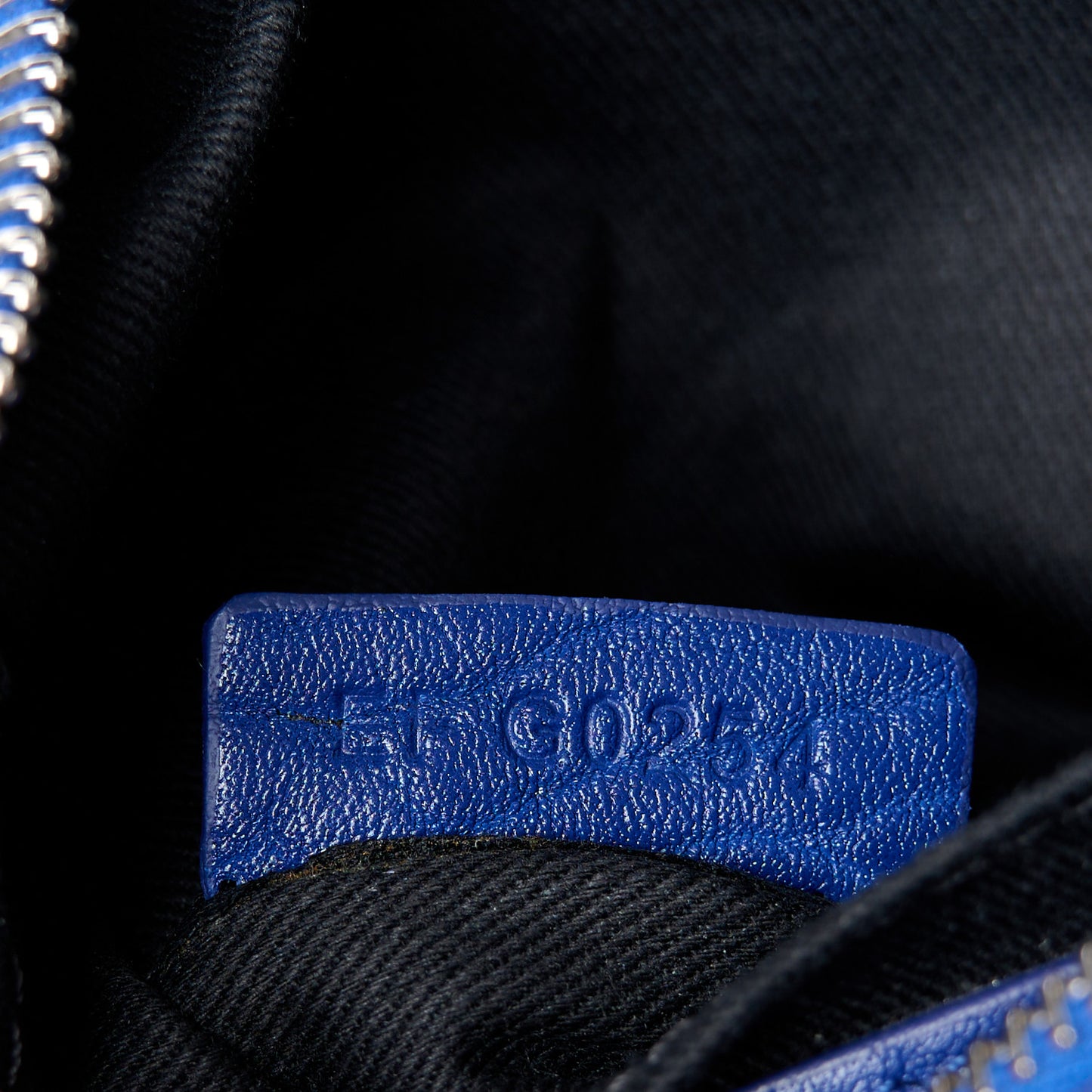 Calfskin Small Voyou Bag Saphir Blue