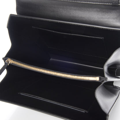 Versace Calfskin Leaf Medium DV One Satchel Black 6 of 10