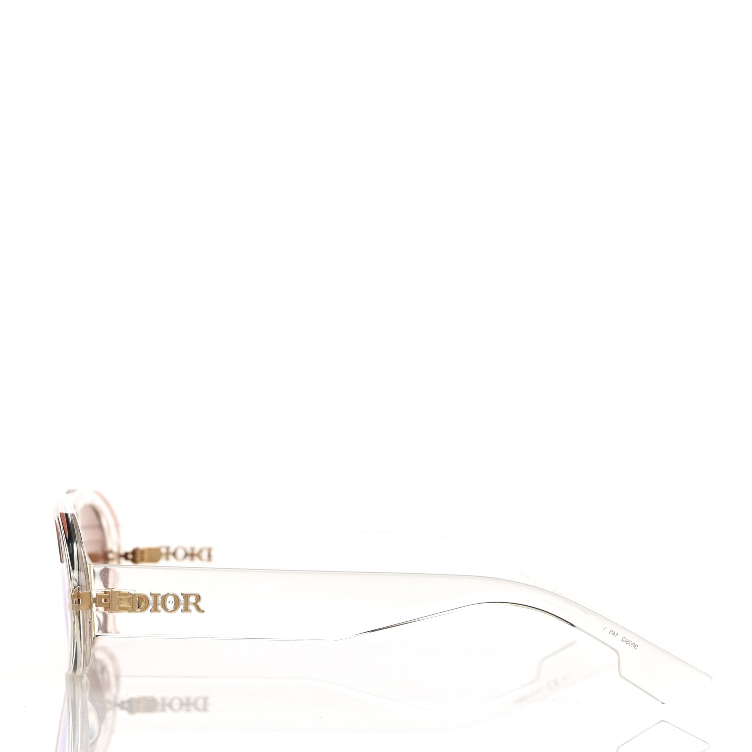 Christian Dior Acetate Oblique Oval Sunglasses Transparent 3 of 8