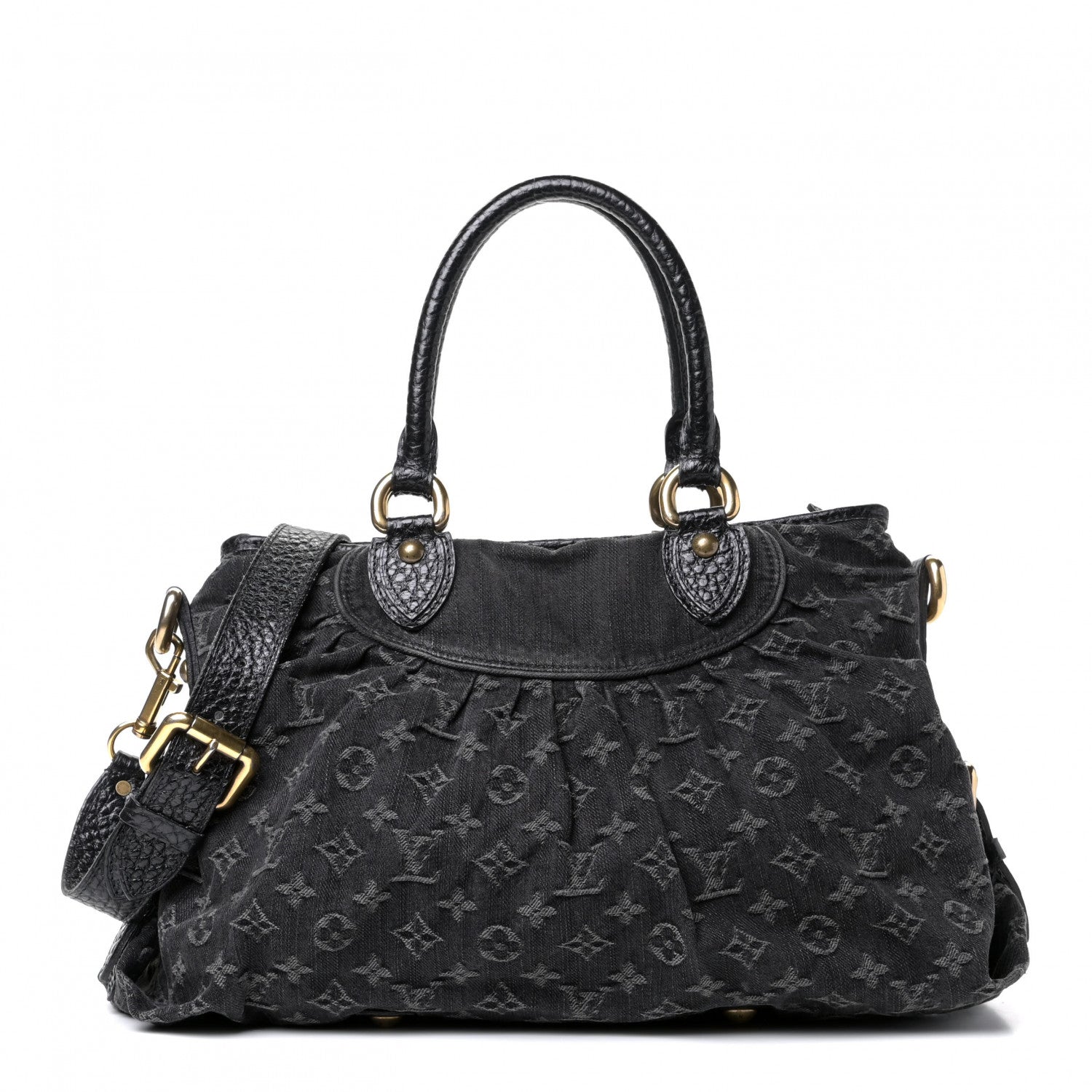 Louis Vuitton Denim Neo Cabby MM Black 1 of 8