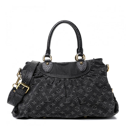 Louis Vuitton Denim Neo Cabby MM Black 1 of 8