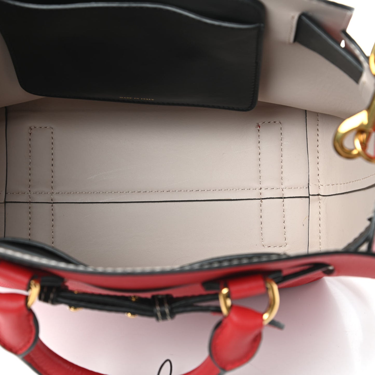 Soft Grain Calfskin Small Belt Bag Bright Military Red