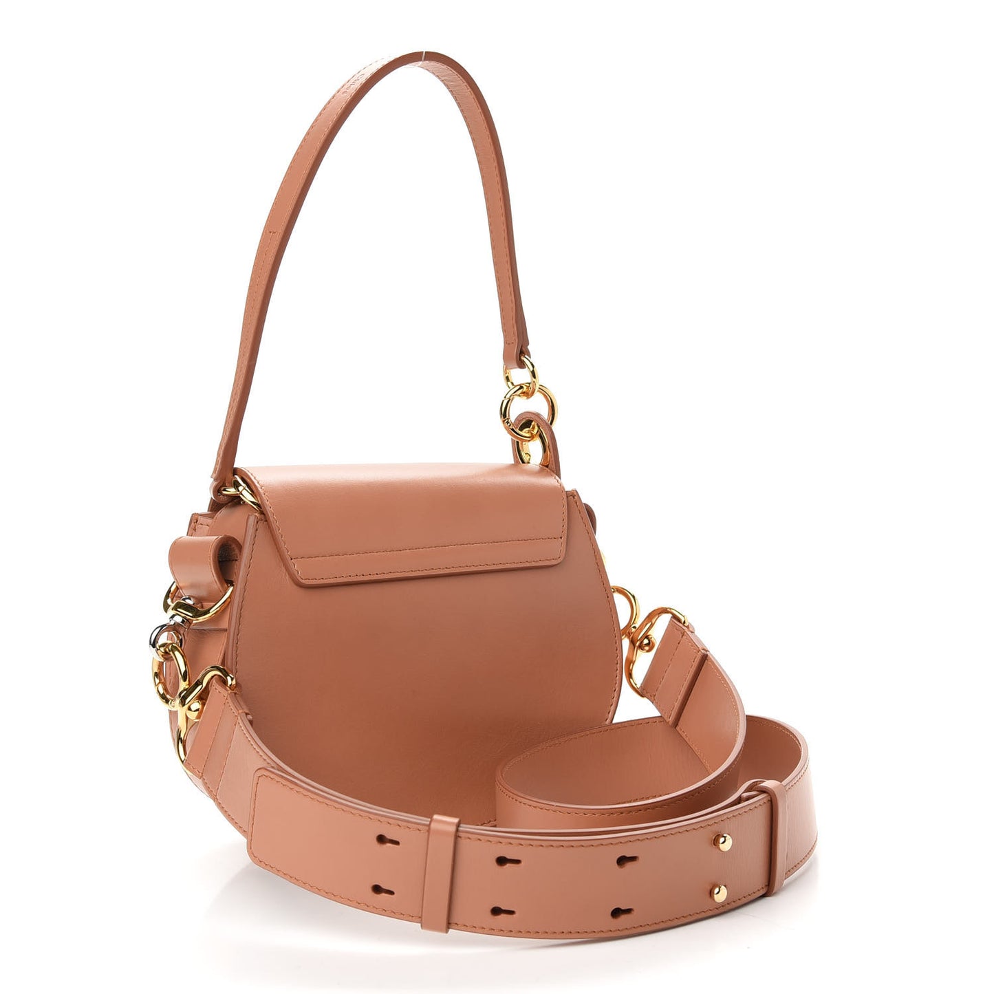 Calfskin Small Tess Bag Muted Brown