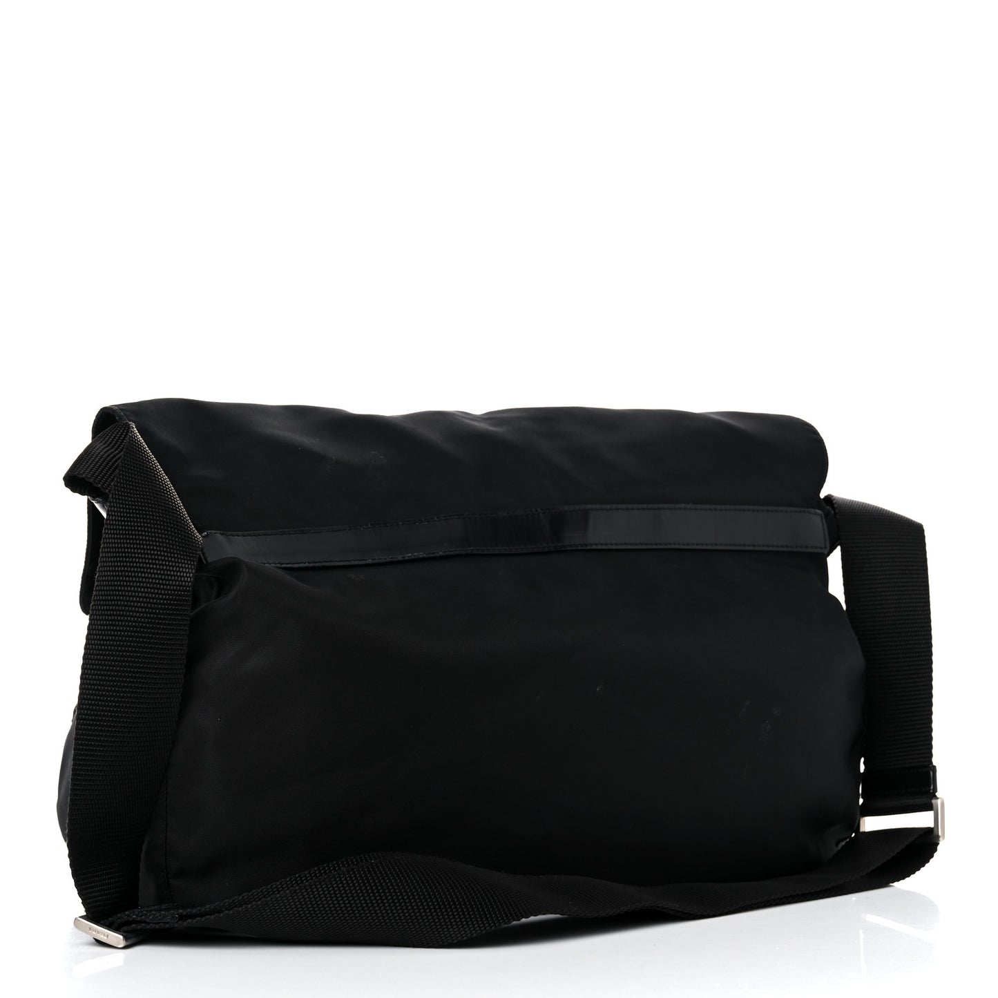 Nylon Vela Messenger Bag Black