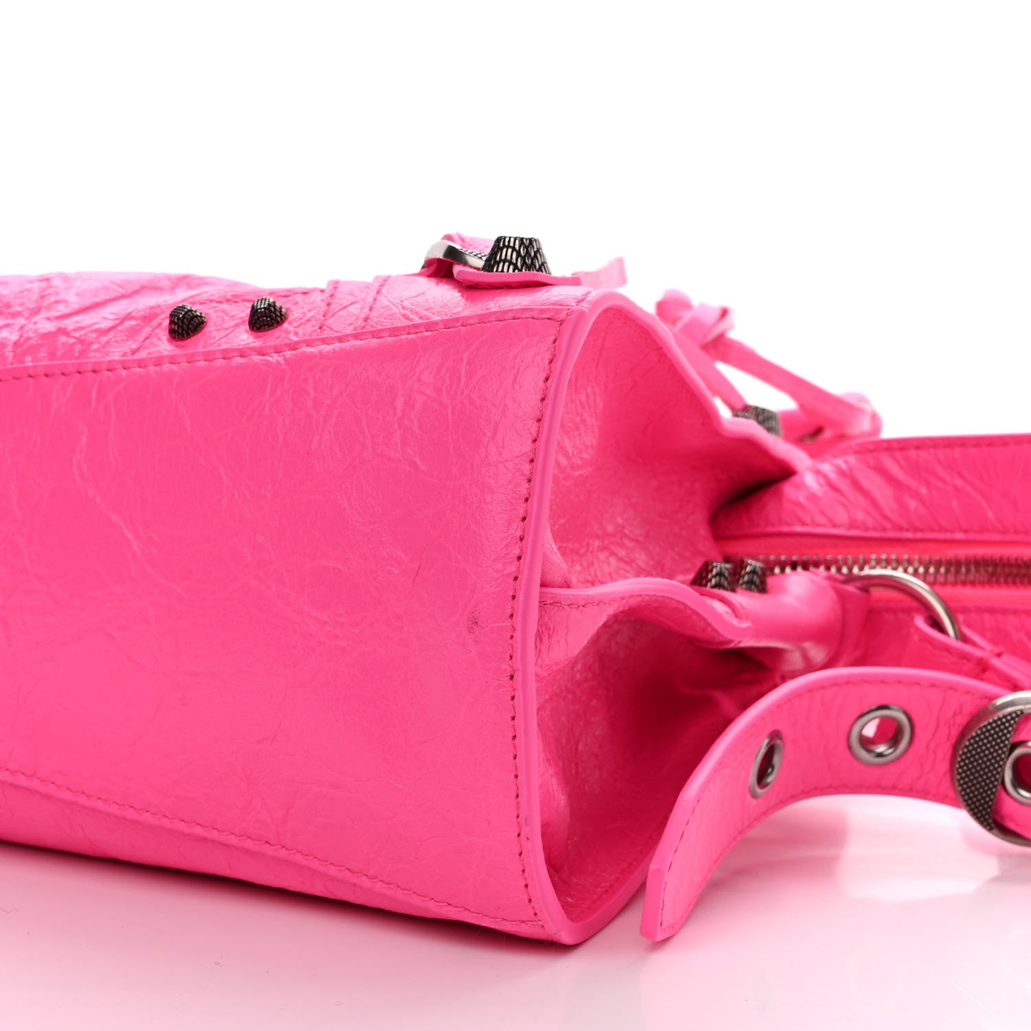 Balenciaga Agneau Arena Neo Cagole Handbag XS Fluo Pink 8 of 8
