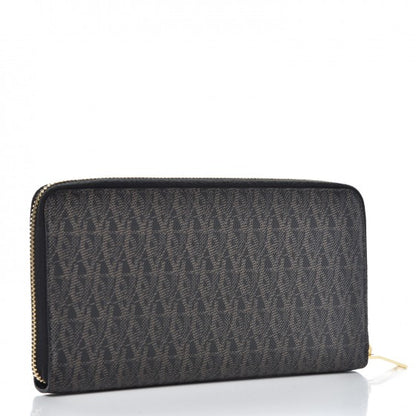 Saint Laurent Toile Monogram Classic Zip Around Wallet Black 3 of 7