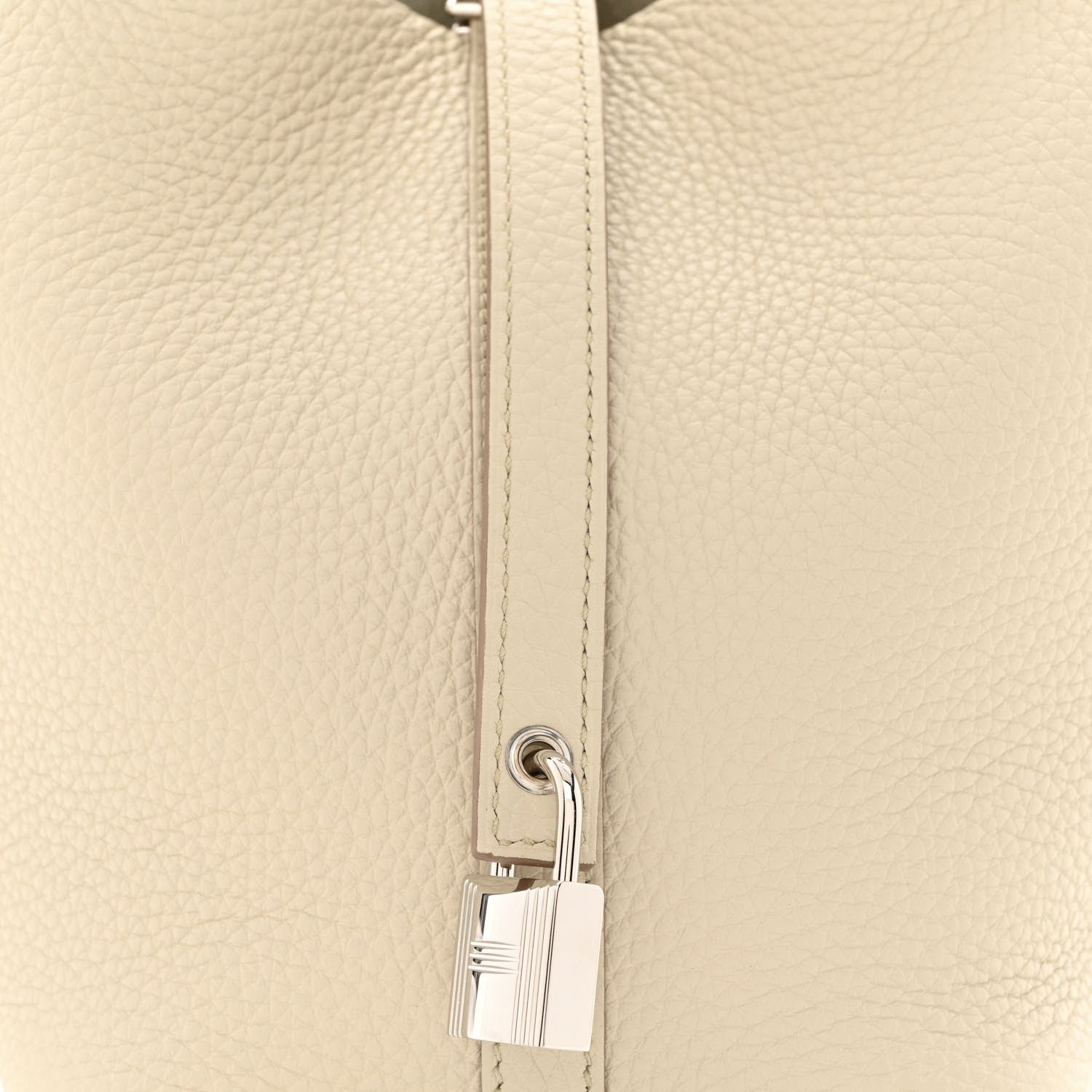 Hermes Taurillon Clemence Picotin Lock 18 PM Beton 8 of 11