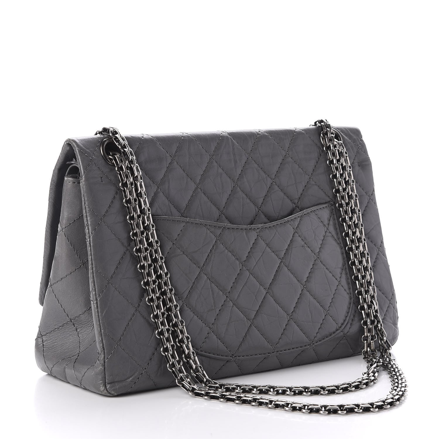 Chanel Aged Calfskin Quilted 2.55 Reissue 226 Flap Grey 3 of 11