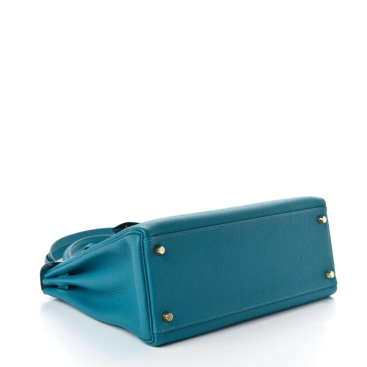 Hermes Togo Kelly Retourne 32 Turquoise 4 of 10