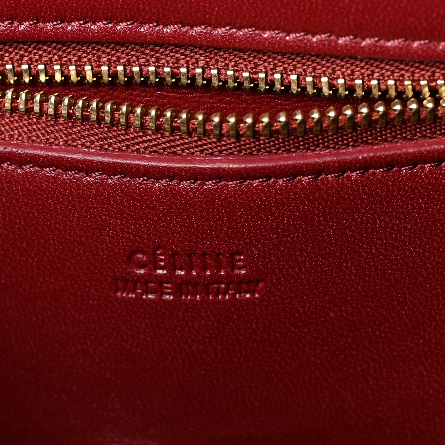 Celine Bullhide Calfskin Small Ring Bag Dark Ruby 5 of 7