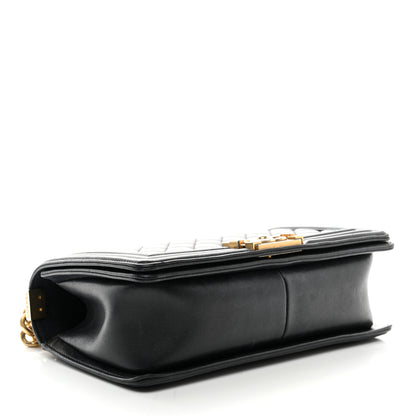 Chanel Calfskin Quilted Medium Boy Flap Black 4 of 11