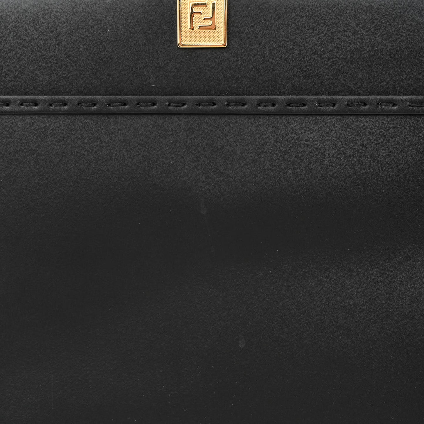 Vitello King Plexiglass Medium Fendi Sunshine Shopper Tote Black