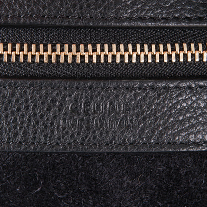 Celine Soft Grained Calfskin Medium Belt Cabas Phantom Black 6 of 6