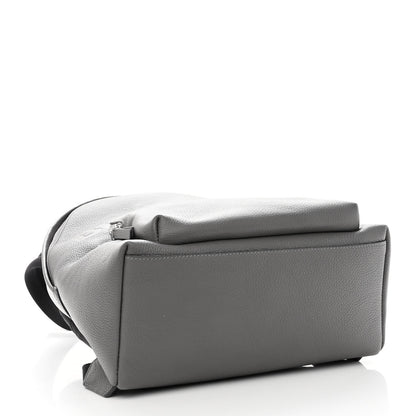 Burberry Calfskin Logo Embossed Backpack Charcoal Grey 4 of 11
