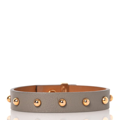 Hermes Swift Mini Dog Clous Ronds Bracelet T3 Etoupe 3 of 8