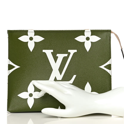 Louis Vuitton Monogram Giant Toiletry Pouch 26 Kaki 2 of 10