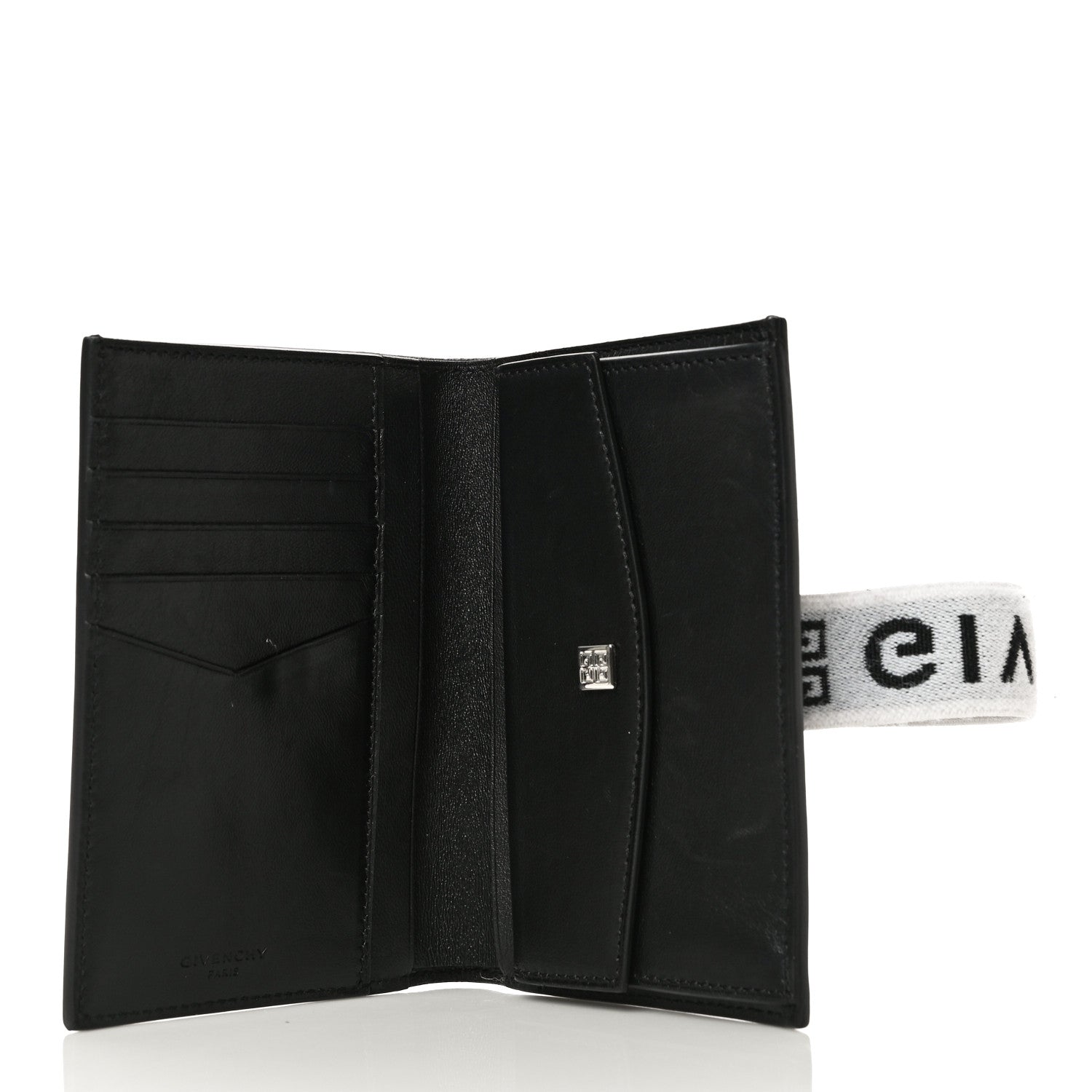 Givenchy Calfskin Elastic Panel Card Case Black 5 of 17