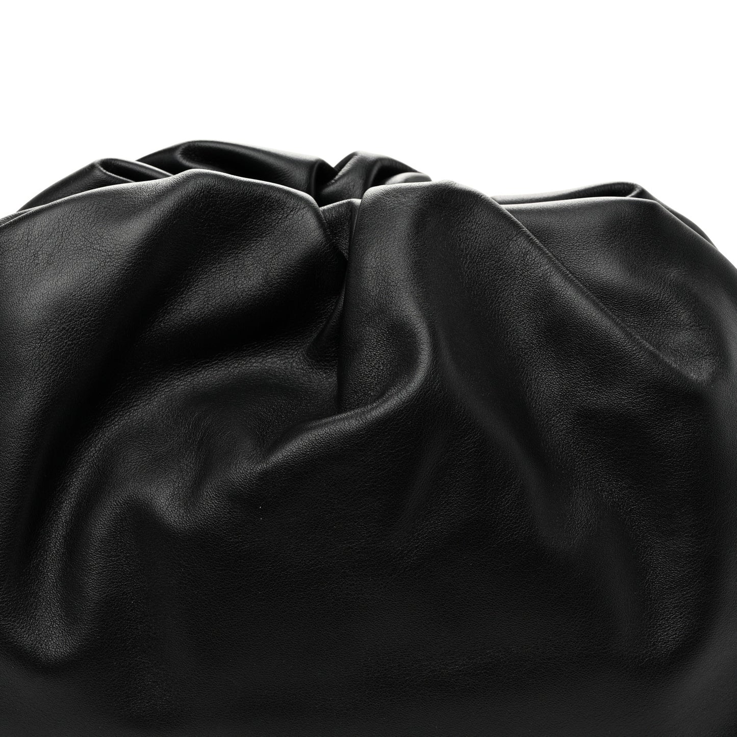 Smooth Butter Calf The Pouch Oversized Clutch Black